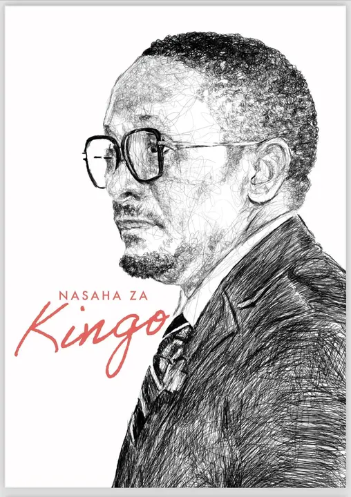 “Nasaha za Kingo”: kazi ya sanaa ya picha yake iliyochorwa kwa mkono.